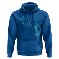 Sexual Assault Awareness Hoodie Teal Dandelion Ribbons