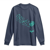 Sexual Assault Awareness Long Sleeve Shirt Teal Dandelion Ribbons