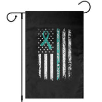 Sexual Assault Awareness Garden Flag You Are Not Alone Ribbon Flag