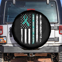 Sexual Assault Awareness Spare Tire Cover You Are Not Alone Ribbon Flag