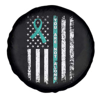 Sexual Assault Awareness Spare Tire Cover You Are Not Alone Ribbon Flag