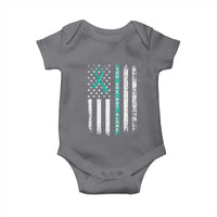 Sexual Assault Awareness Baby Onesie You Are Not Alone Ribbon Flag
