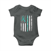 Sexual Assault Awareness Baby Onesie You Are Not Alone Ribbon Flag