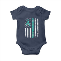 Sexual Assault Awareness Baby Onesie You Are Not Alone Ribbon Flag