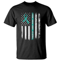 Sexual Assault Awareness T Shirt You Are Not Alone Ribbon Flag