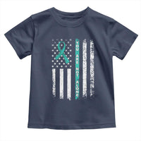 Sexual Assault Awareness Toddler T Shirt You Are Not Alone Ribbon Flag