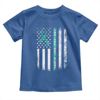 Sexual Assault Awareness Toddler T Shirt You Are Not Alone Ribbon Flag
