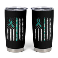 Sexual Assault Awareness Tumbler Cup You Are Not Alone Ribbon Flag