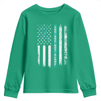 Sexual Assault Awareness Youth Sweatshirt You Are Not Alone Ribbon Flag