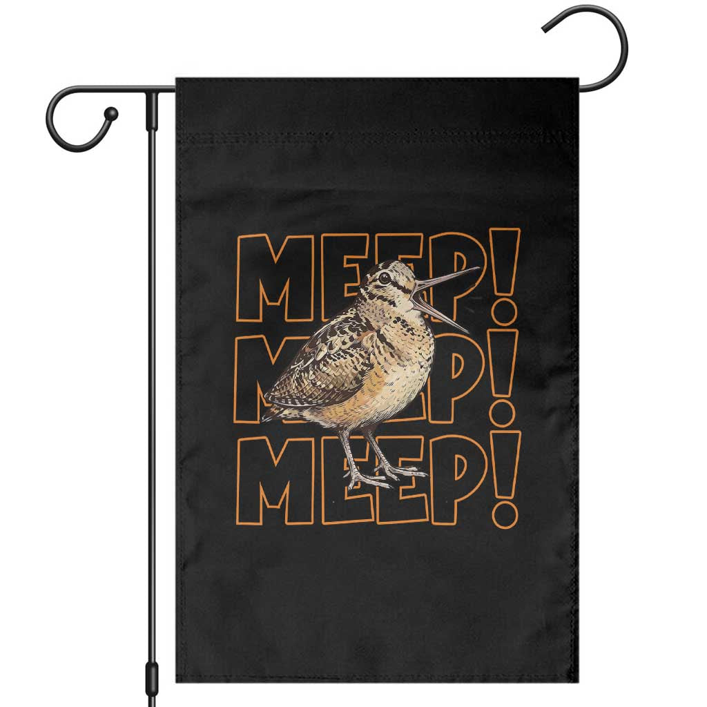 Woodcock Meep Garden Flag Funny Nature Lover