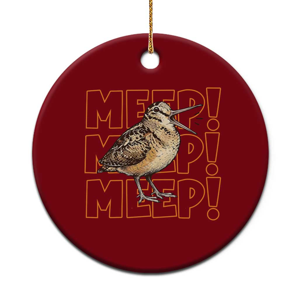 Woodcock Meep Ceramic Ornament Funny Nature Lover
