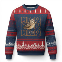 Woodcock Meep Ugly Christmas Sweater Funny Nature Lover