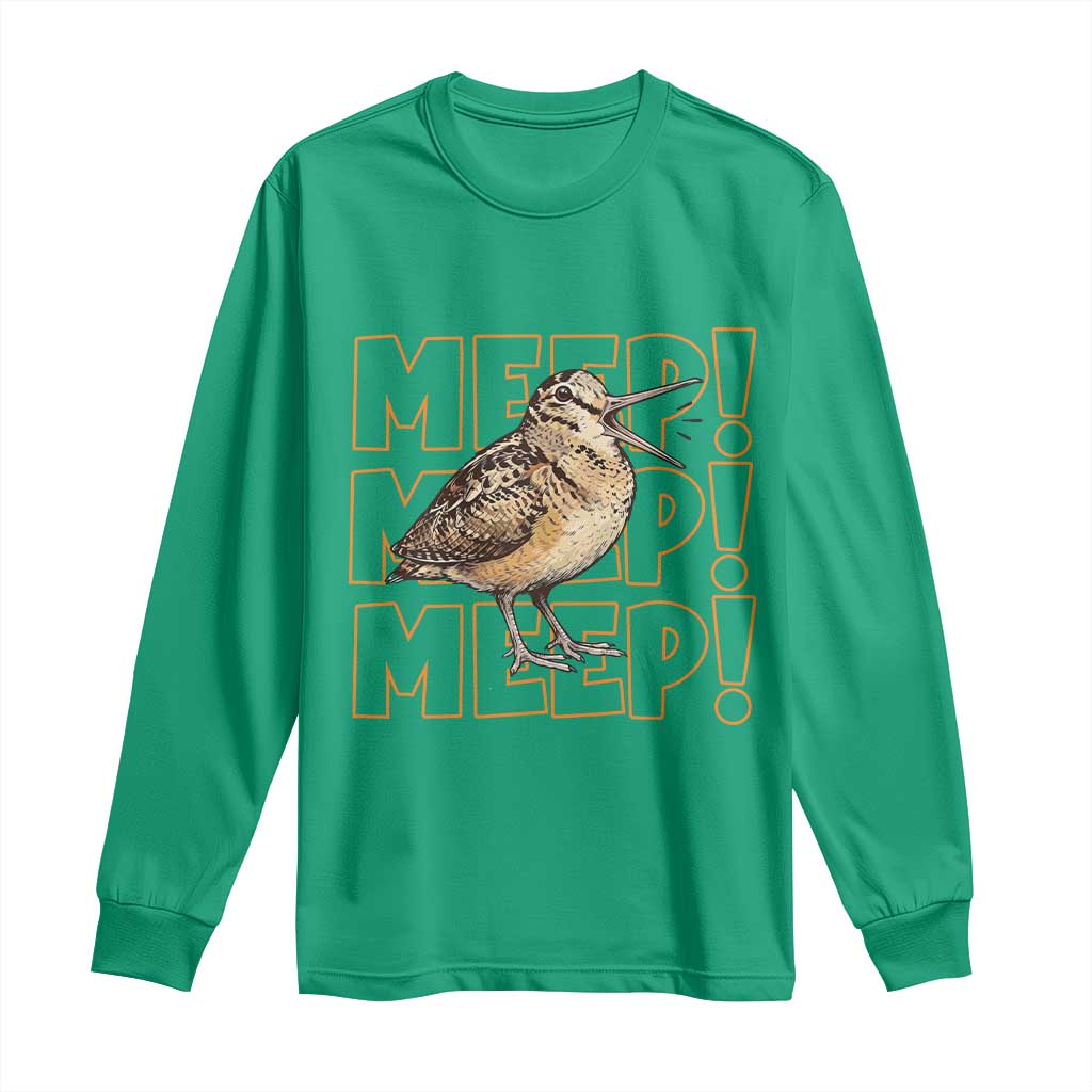 Woodcock Meep Long Sleeve Shirt Funny Nature Lover