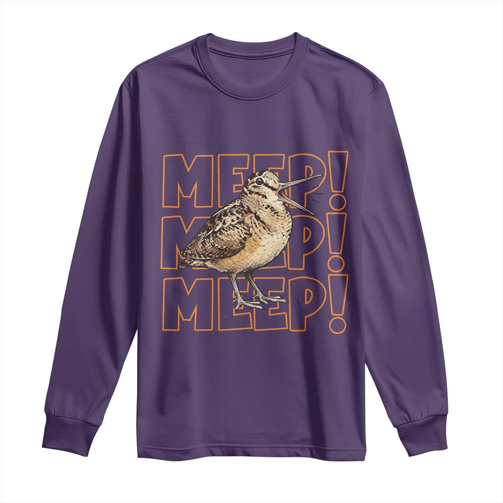 Woodcock Meep Long Sleeve Shirt Funny Nature Lover