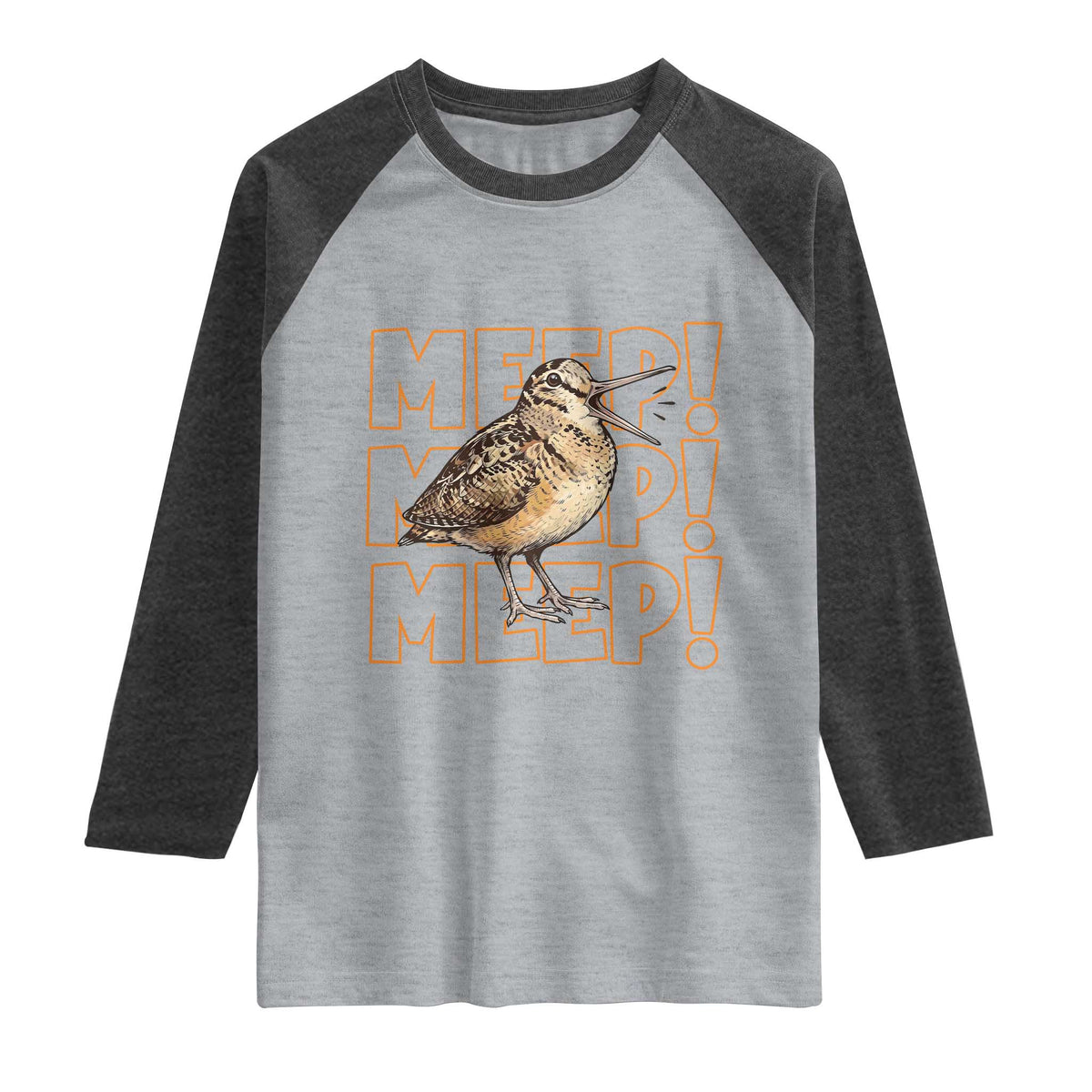 Woodcock Meep Raglan Shirt Funny Nature Lover