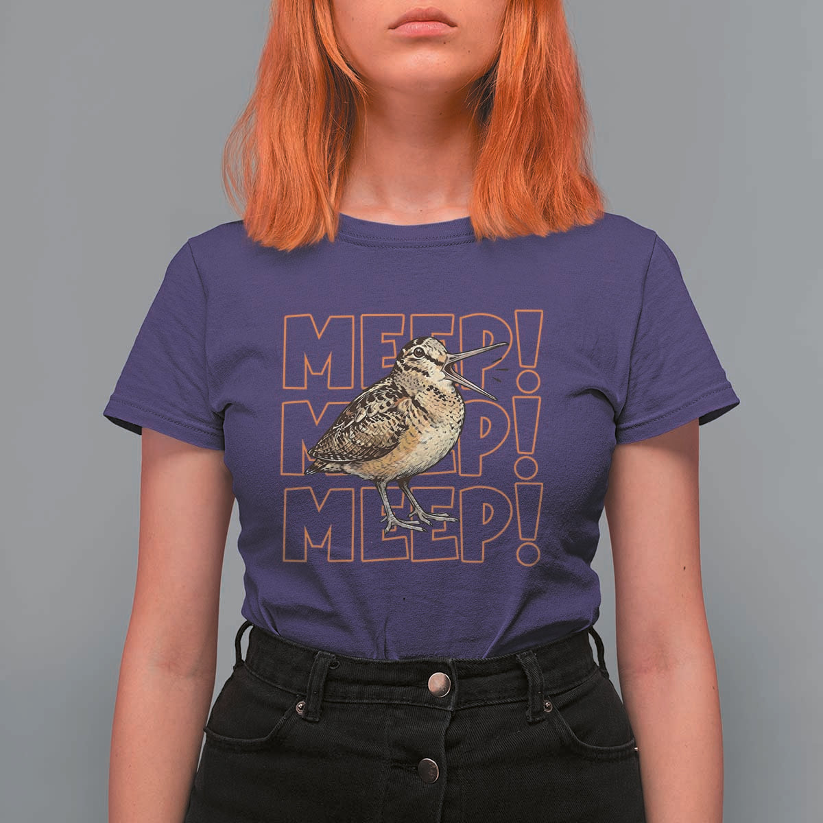 Woodcock Meep T Shirt For Women Funny Nature Lover