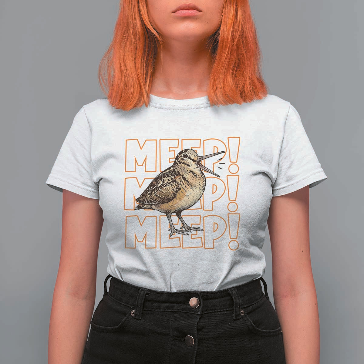 Woodcock Meep T Shirt For Women Funny Nature Lover