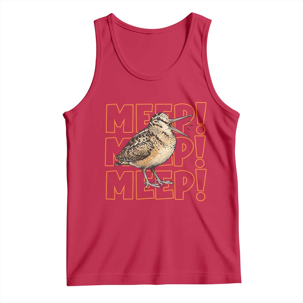 Woodcock Meep Tank Top Funny Nature Lover