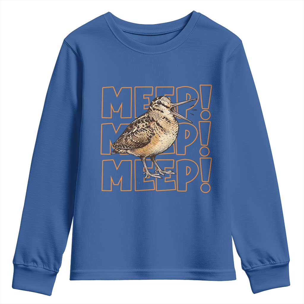 Woodcock Meep Youth Sweatshirt Funny Nature Lover