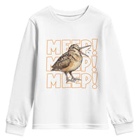 Woodcock Meep Youth Sweatshirt Funny Nature Lover