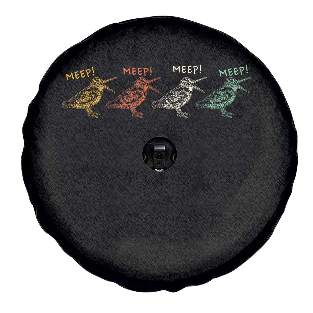 Meep Woodcock Spare Tire Cover Retro Timberdoodle Wildlife