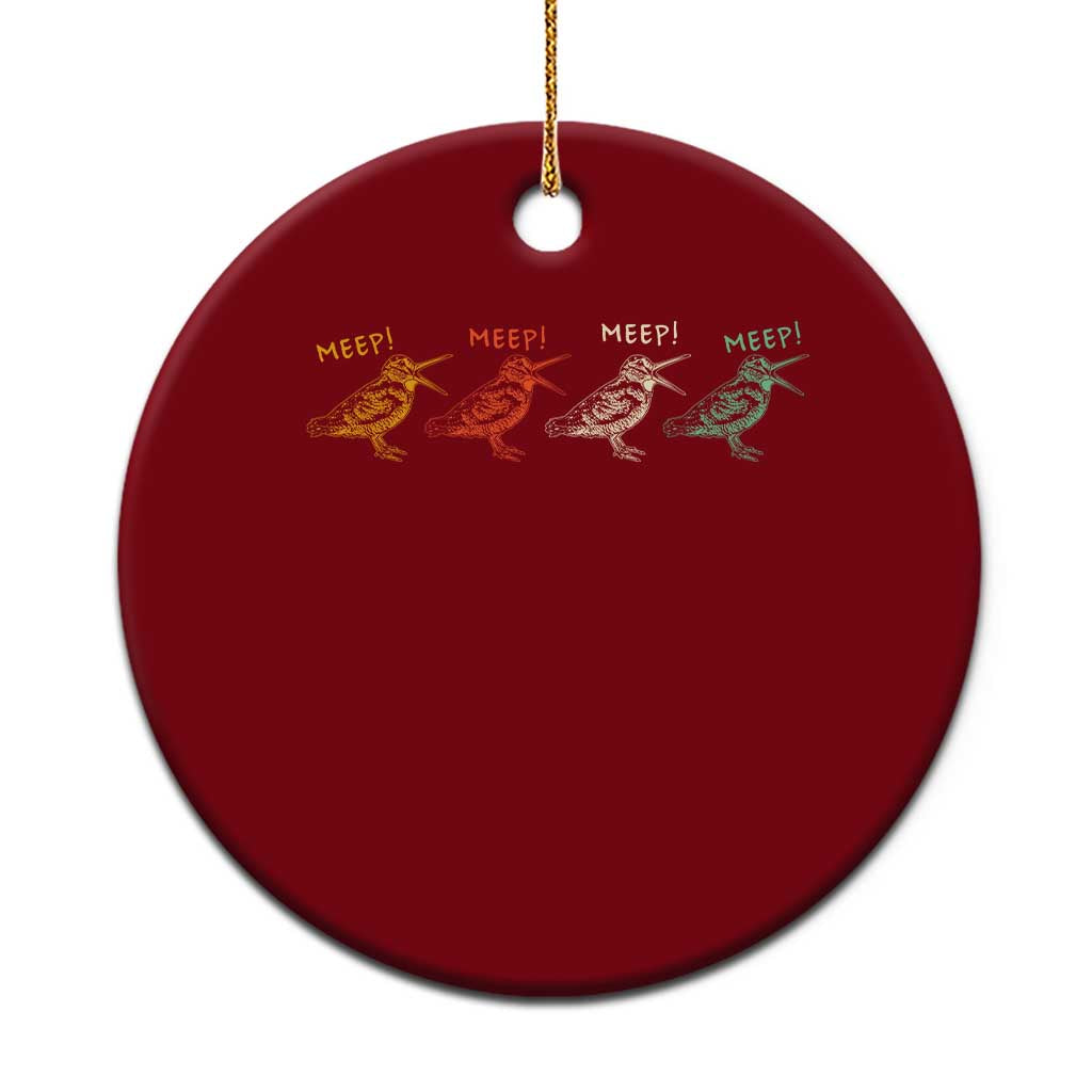 Meep Woodcock Ceramic Ornament Retro Timberdoodle Wildlife
