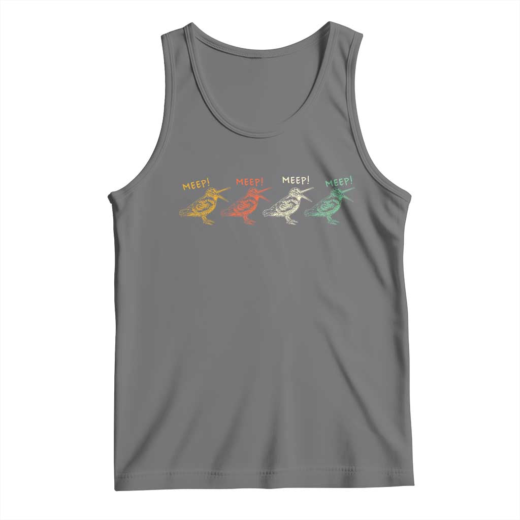 Meep Woodcock Tank Top Retro Timberdoodle Wildlife