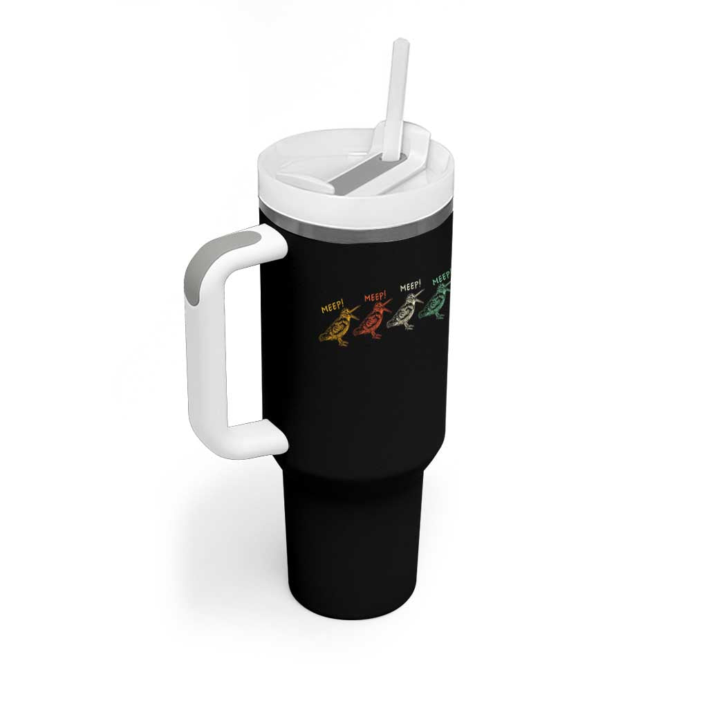 Meep Woodcock Tumbler With Handle Retro Timberdoodle Wildlife