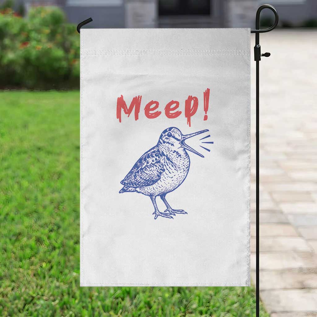 Meep Woodcock Garden Flag Cute Bird Meme