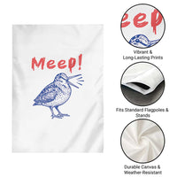 Meep Woodcock Garden Flag Cute Bird Meme
