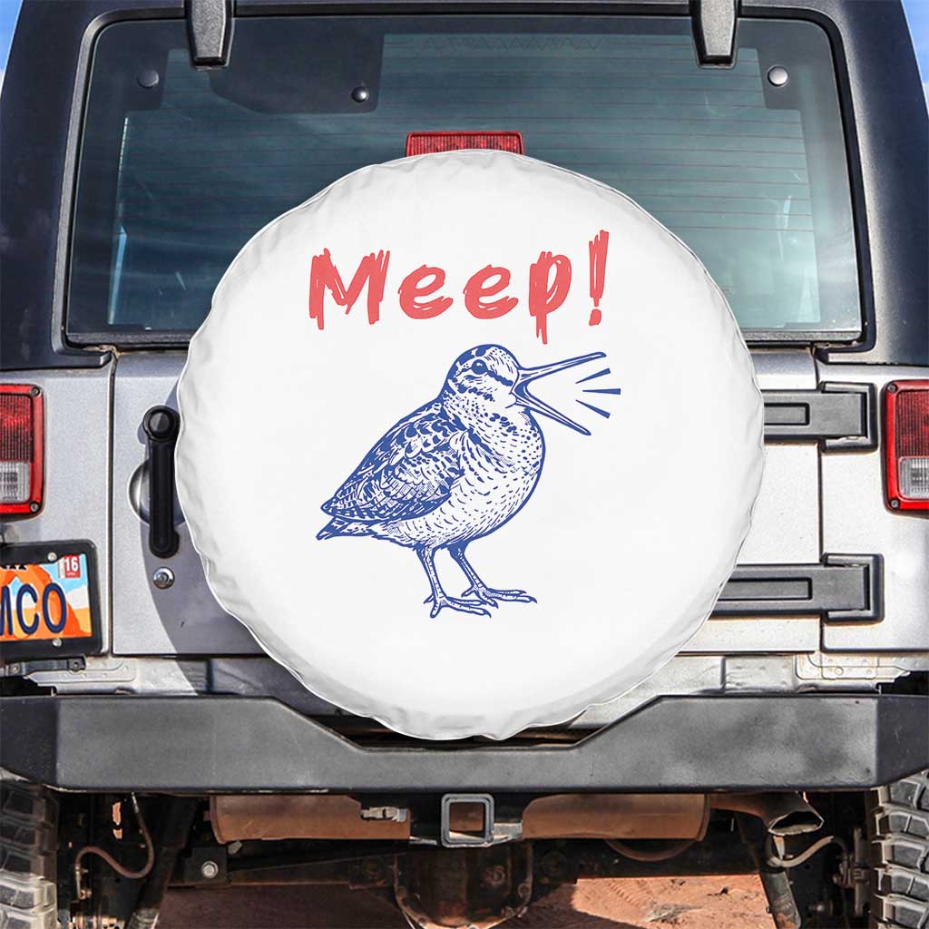 Meep Woodcock Spare Tire Cover Cute Bird Meme