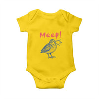 Meep Woodcock Baby Onesie Cute Bird Meme