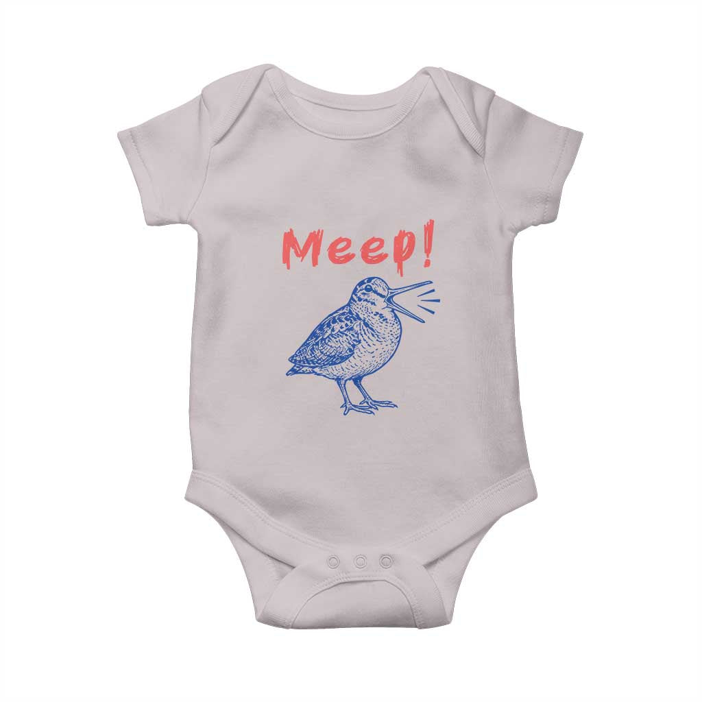 Meep Woodcock Baby Onesie Cute Bird Meme
