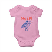 Meep Woodcock Baby Onesie Cute Bird Meme