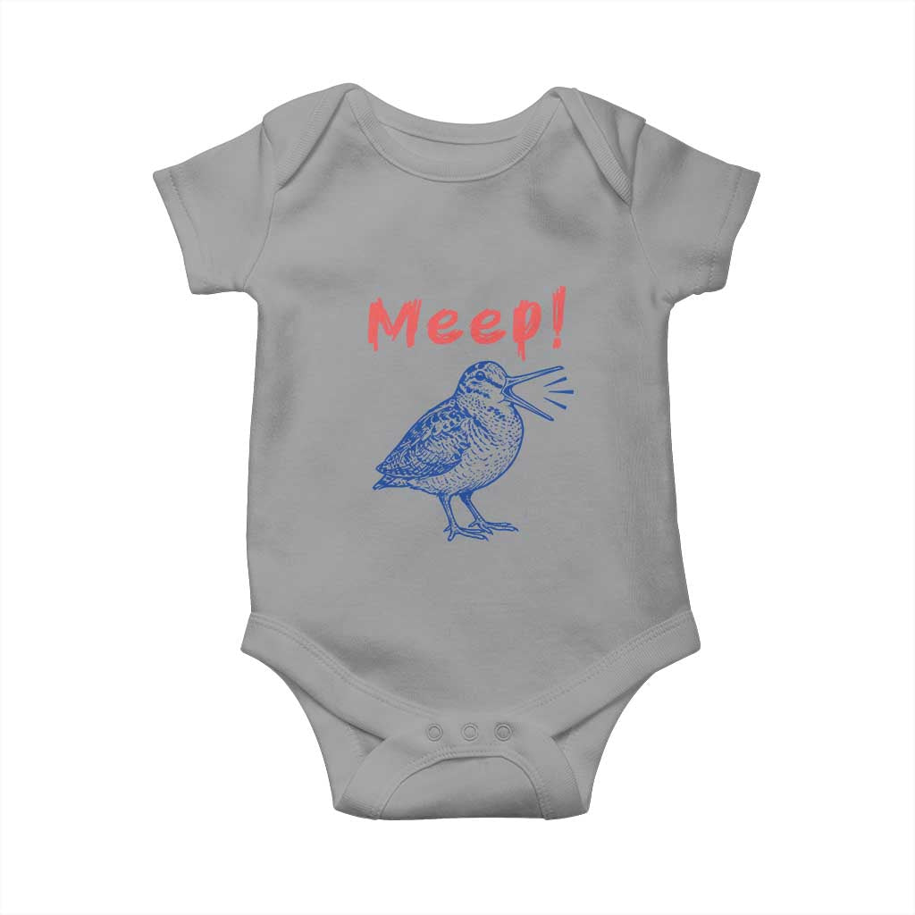 Meep Woodcock Baby Onesie Cute Bird Meme