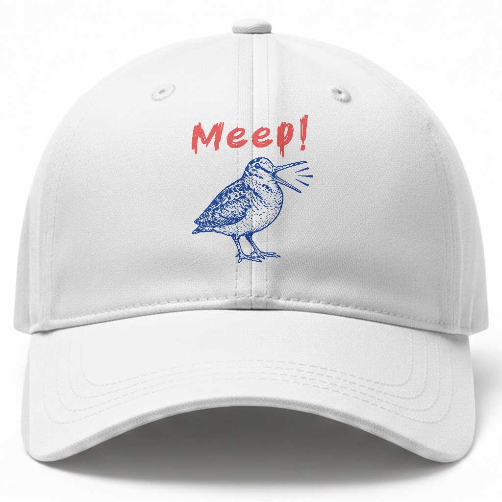 Meep Woodcock Baseball Cap Cute Bird Meme