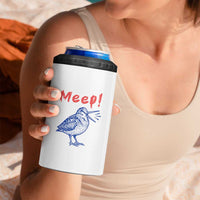 Meep Woodcock 4 in 1 Can Cooler Tumbler Cute Bird Meme
