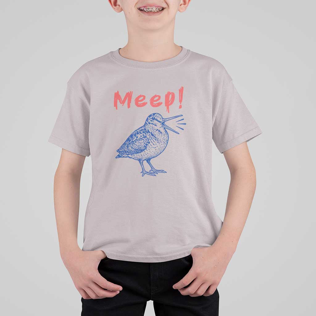 Meep Woodcock T Shirt For Kid Cute Bird Meme