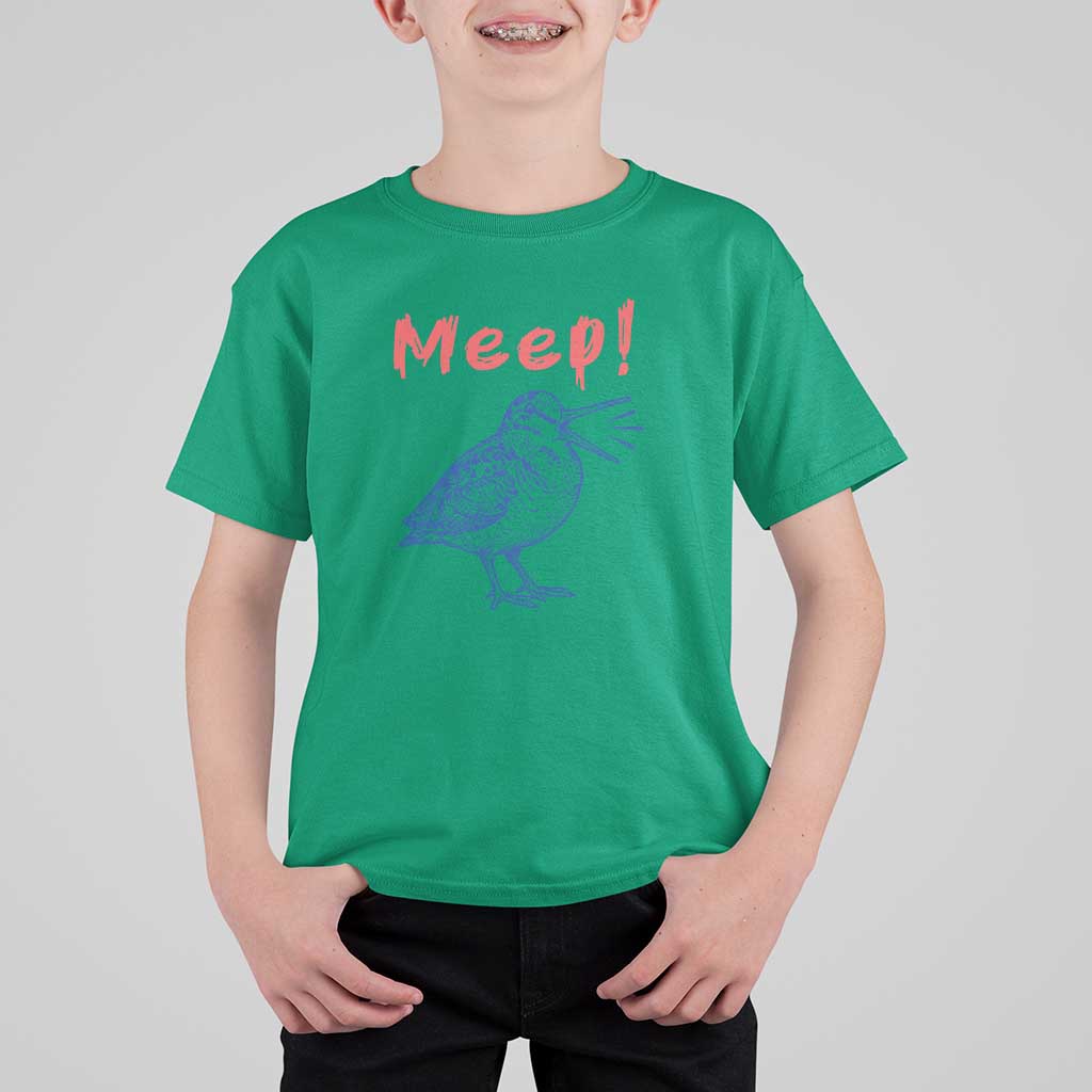 Meep Woodcock T Shirt For Kid Cute Bird Meme