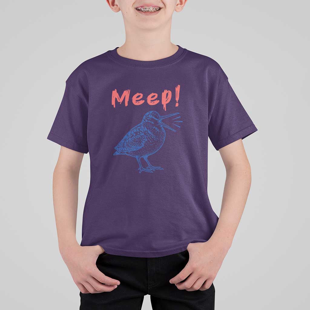 Meep Woodcock T Shirt For Kid Cute Bird Meme