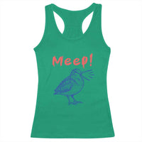 Meep Woodcock Racerback Tank Top Cute Bird Meme
