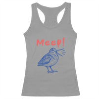 Meep Woodcock Racerback Tank Top Cute Bird Meme