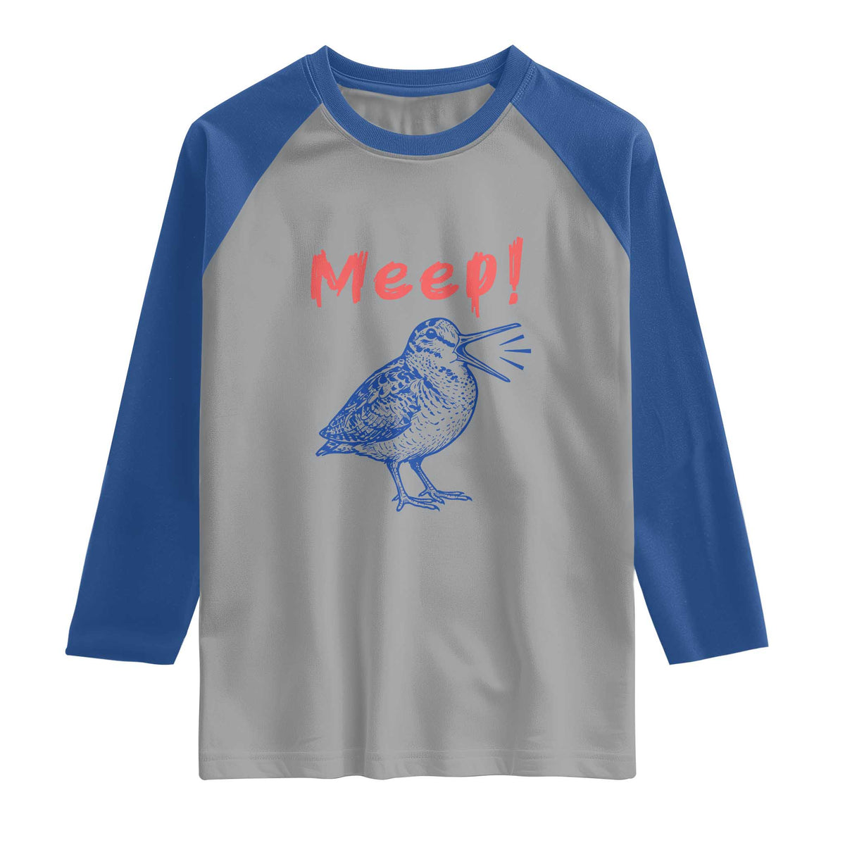Meep Woodcock Raglan Shirt Cute Bird Meme