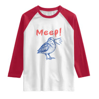 Meep Woodcock Raglan Shirt Cute Bird Meme