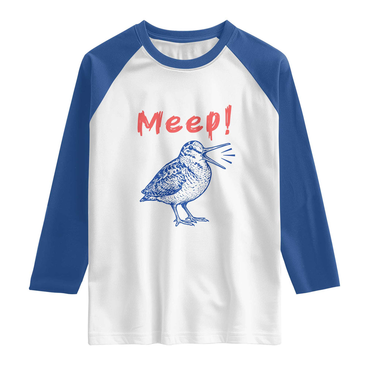 Meep Woodcock Raglan Shirt Cute Bird Meme