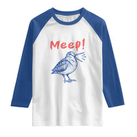 Meep Woodcock Raglan Shirt Cute Bird Meme