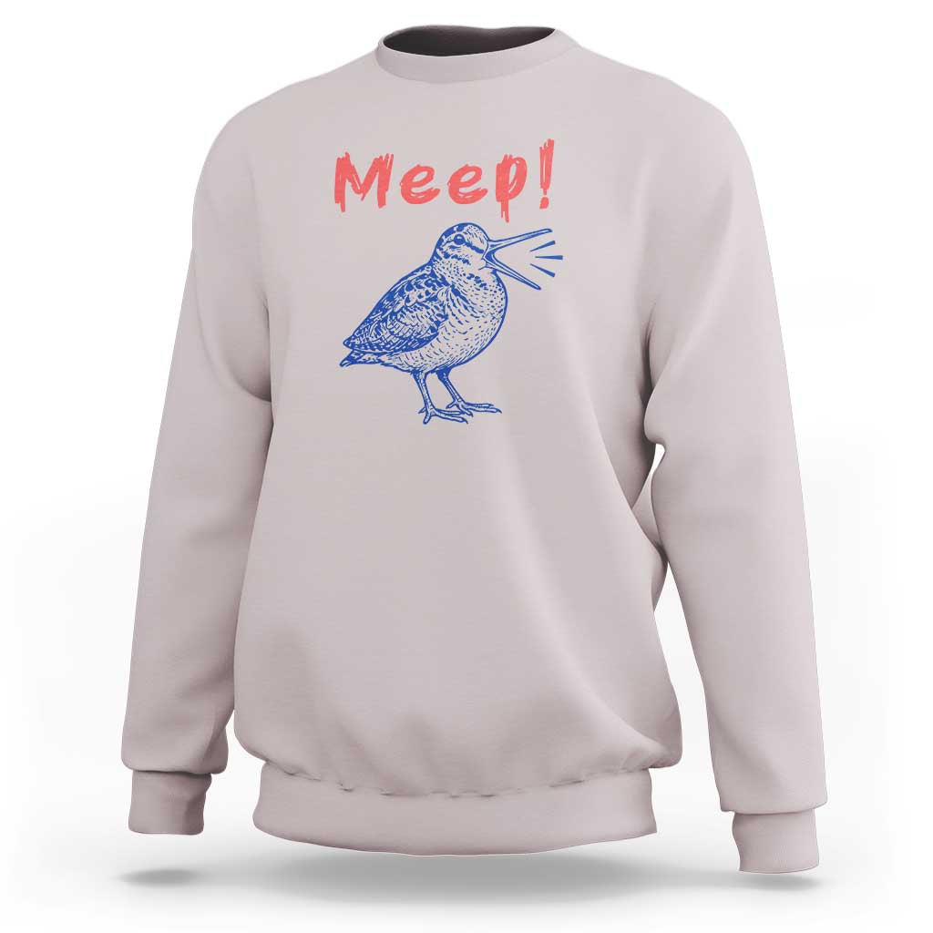 Meep Woodcock Sweatshirt Cute Bird Meme