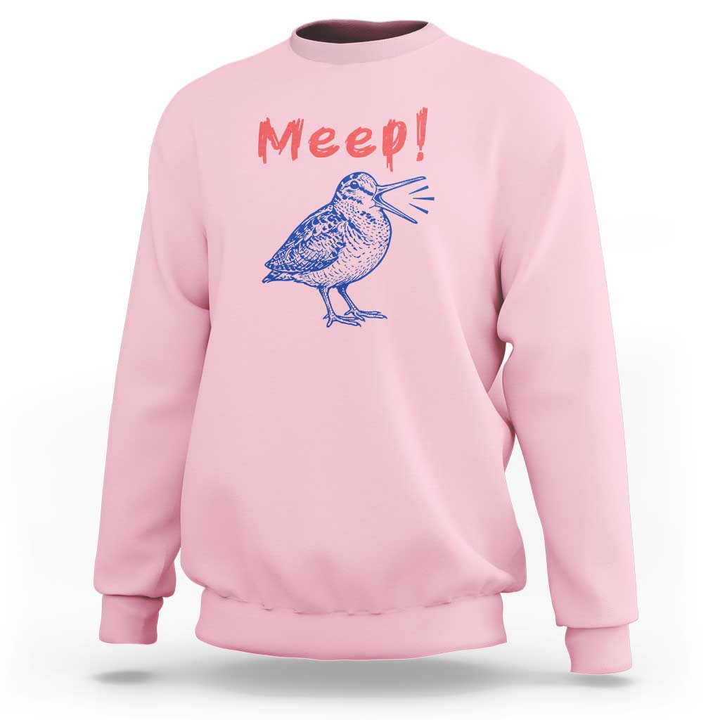 Meep Woodcock Sweatshirt Cute Bird Meme
