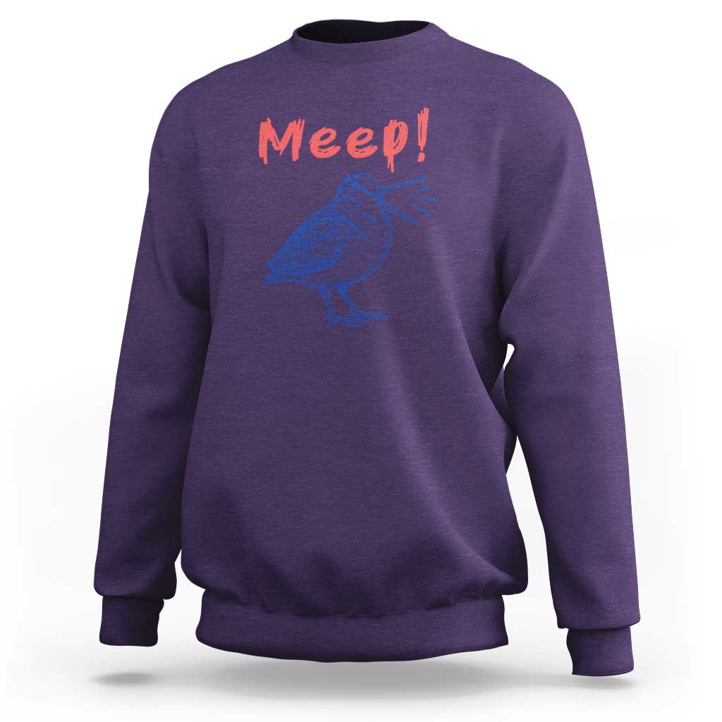 Meep Woodcock Sweatshirt Cute Bird Meme