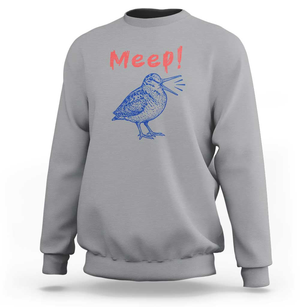 Meep Woodcock Sweatshirt Cute Bird Meme